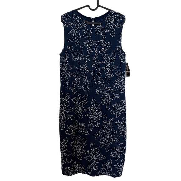 NWT Pendleton Floral Print Pleated Sleeveless Dress Size 12 - Picture 1 of 8